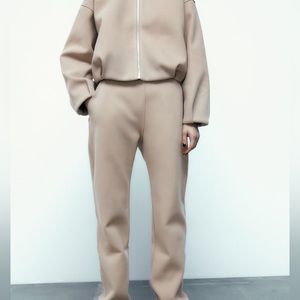 Zara Straight Leg Soft Pants with Pockets